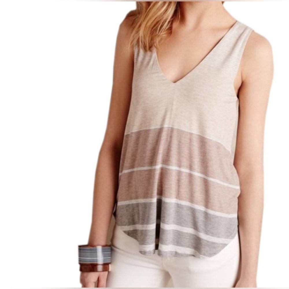 Medium Bordeaux V-Neck Sleeveless Top